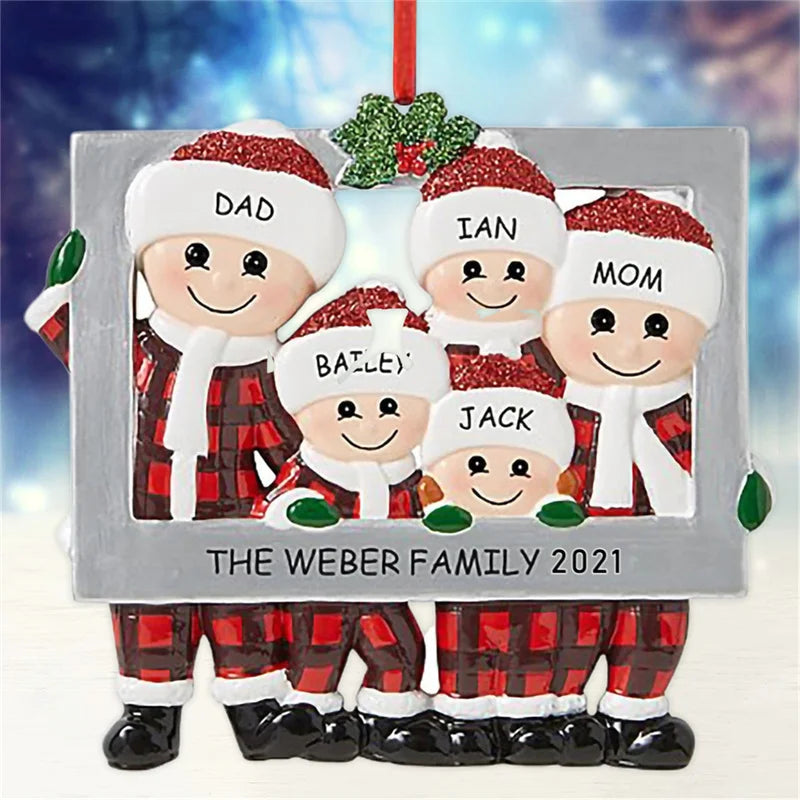 Porta-Retrato Árvore de Natal Enfeite de Natal Personalizado em Formato de Porta-Retrato 7.8cm*7.7cm