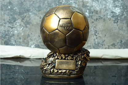 Bola de Copa do Mundo Futebol Dourado Personalizável Troféu Copa Mundo Troféu Futebol