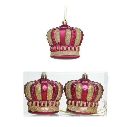 Kit enfeites coloridos árvore de Natal Pingentes De Enfeites De Natal De Plástico Decoração