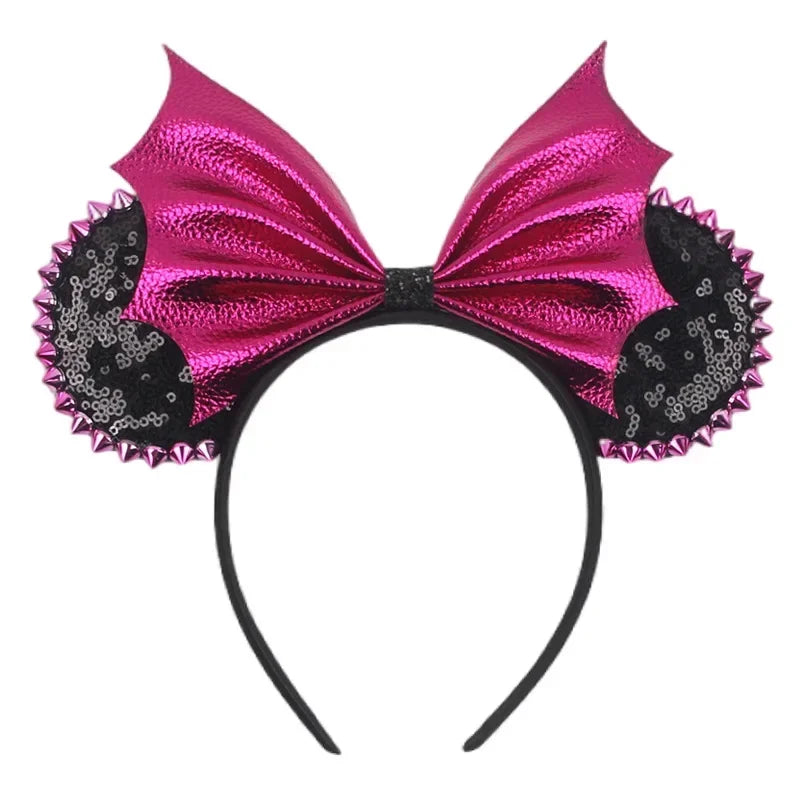Tiaras Acessórios Disney Conjunto de 1 tiaras com orelhas rato para o Halloween, lantejoulas