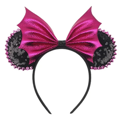 Tiaras Acessórios Disney Conjunto de 1 tiaras com orelhas rato para o Halloween, lantejoulas