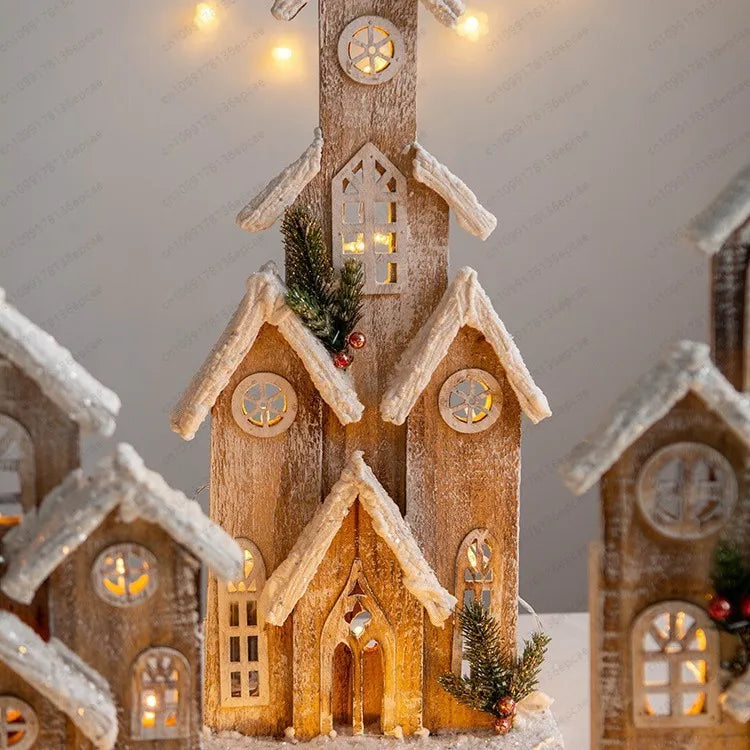 Cerca de Madeira Decoração para Base da Árvore de Natal Decorações Domésticas Natal