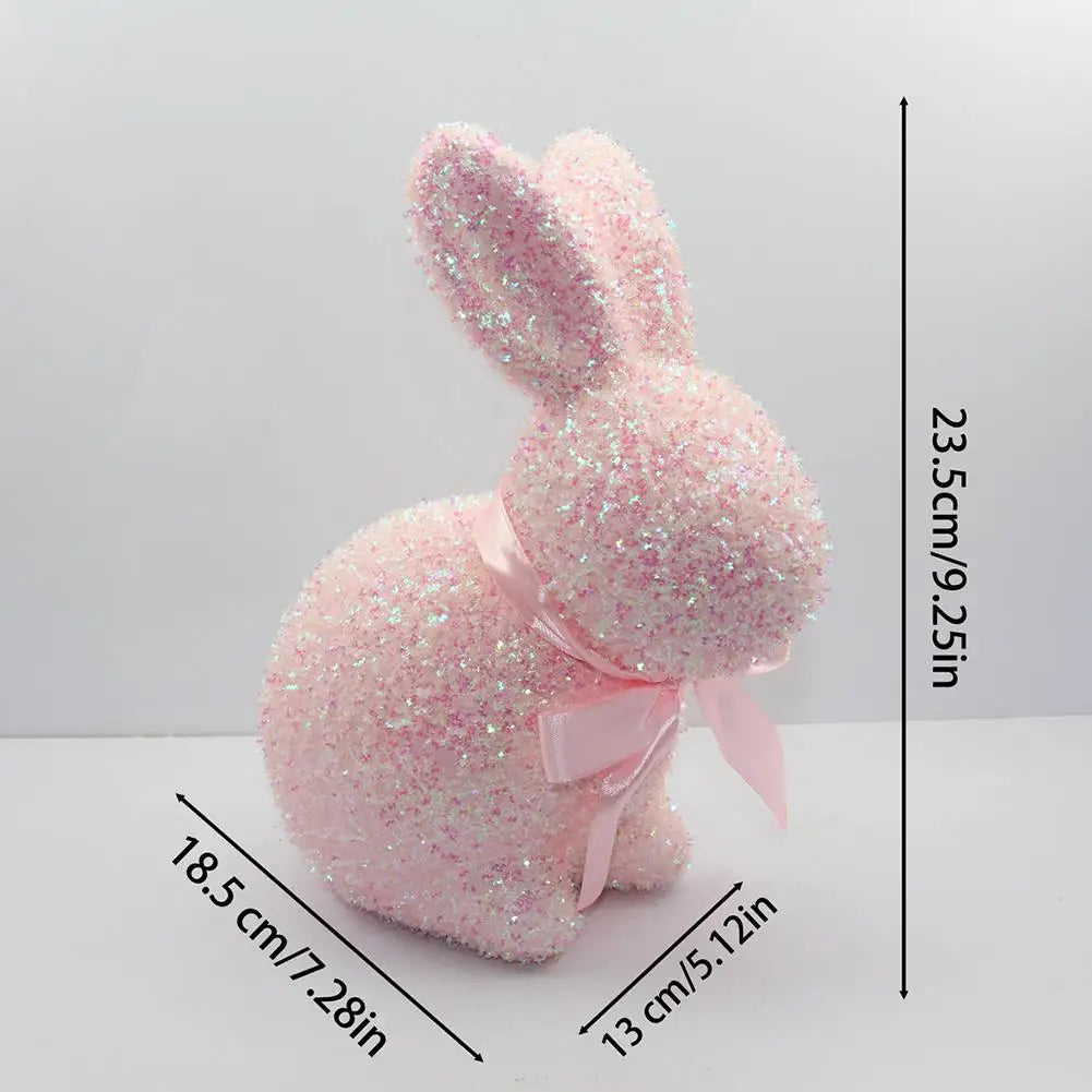Figurinha Colorida de Coelho de Páscoa, Ornamento de Coelho Páscoa Feito à Mão Páscoa