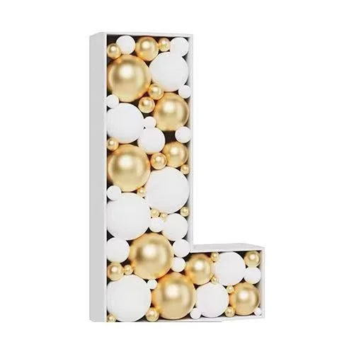 Letras Gigante Moldura para balões, moldura de mosaico de 73 cm, balões reutilizáveis