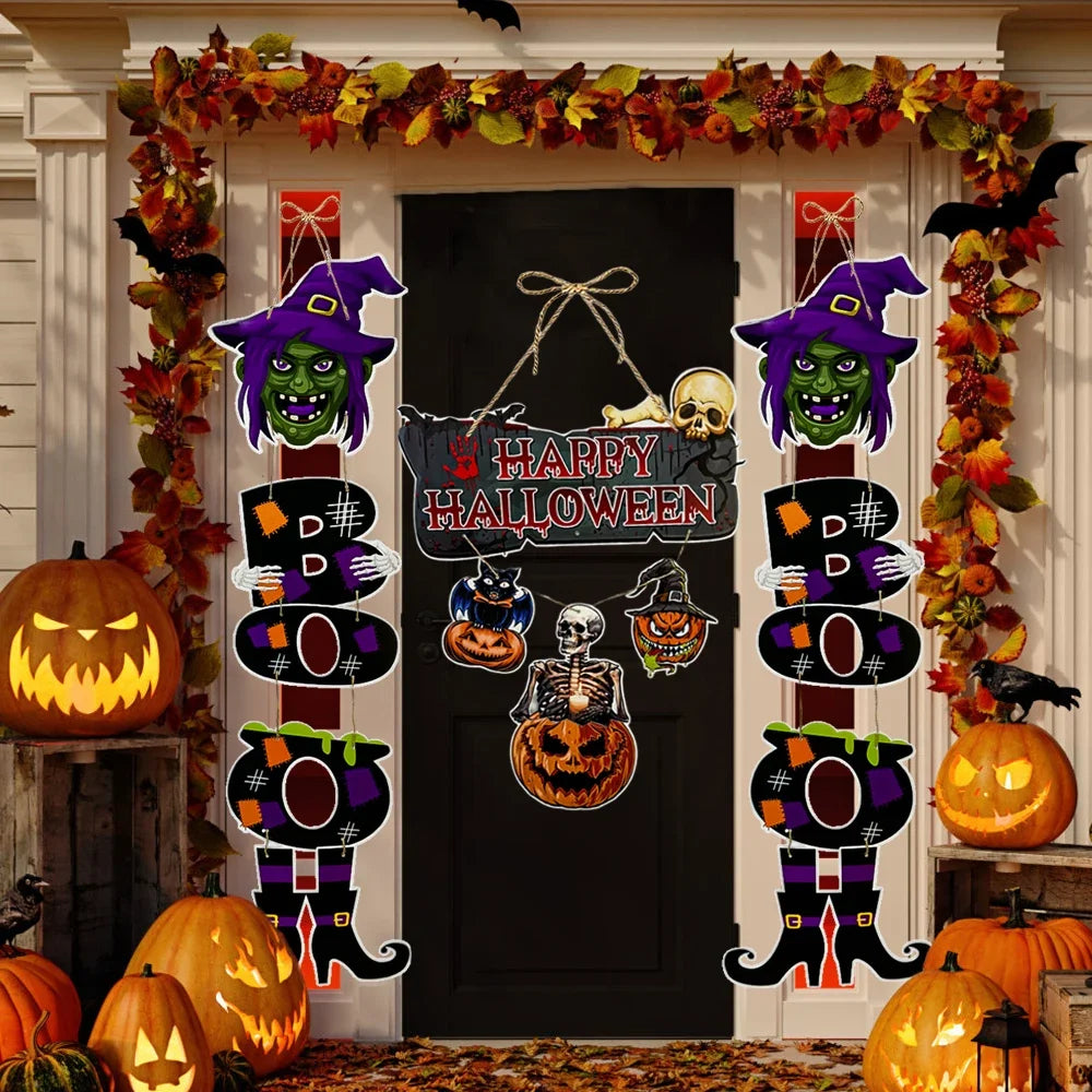 Decoração de Halloween - Conjunto de 1 peças de decoração Halloween castelo fantasma