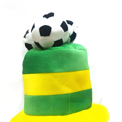 Chapéu Copa do Mundo Chapéu de fã de futebol divertido boné colorido para festa em bar