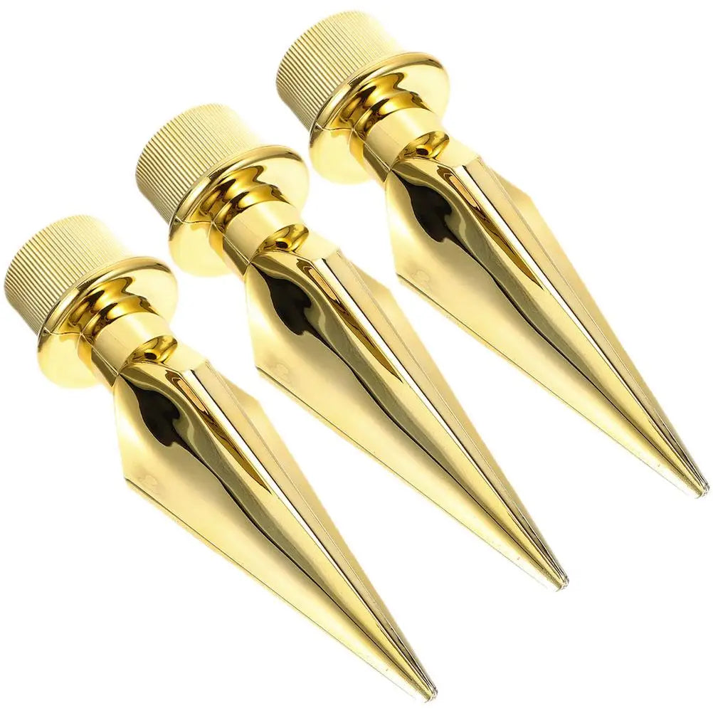 Topo de mastro decorativo 3 peças de cabeça de mastro de bandeiras ao ar livre mastro