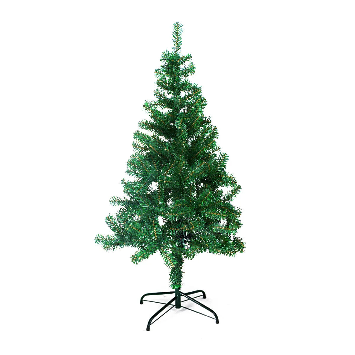 Árvore de Natal variação artificial, pinheiro de Natal colorido em PVC com suporte de metal