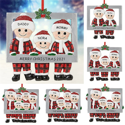 Porta-Retrato Árvore de Natal Enfeite de Natal Personalizado em Formato de Porta-Retrato 7.8cm*7.7cm