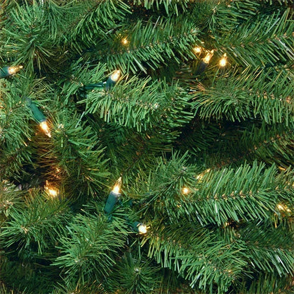 Árvore de Natal Pré-Iluminada 2 Metros Árvore Decorativa Artificial Verde Articulada LED