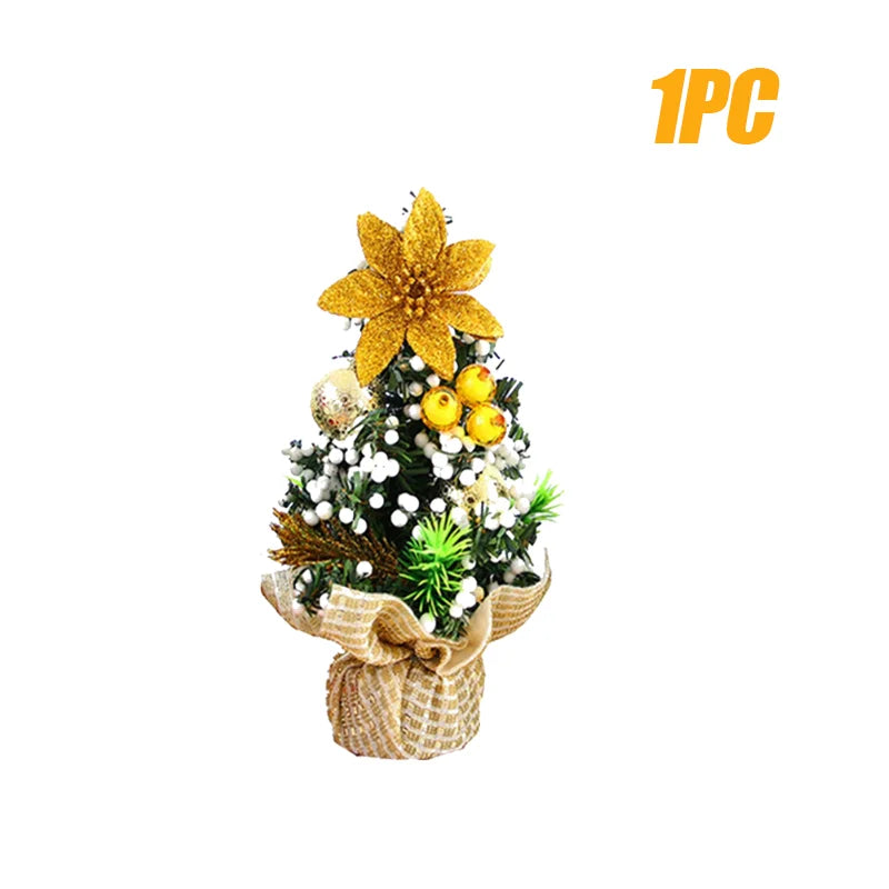 Mini Árvores de Natal 3 Peças Árvore de Natal de Mesa 20cm Decoração de Árvore de Natal