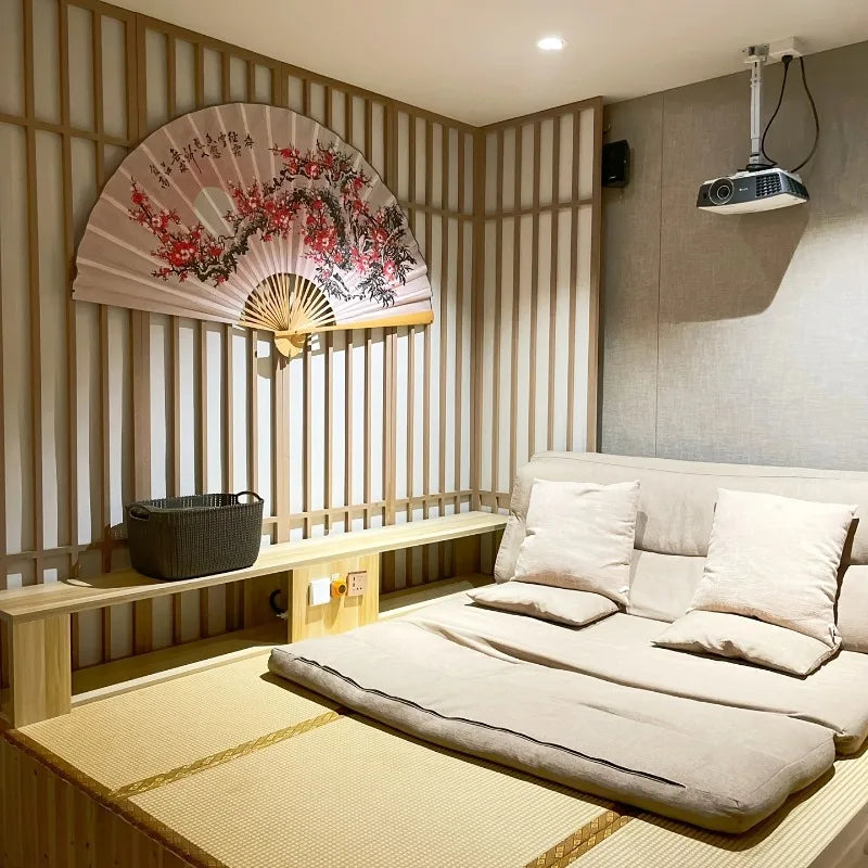 Leques mão dobrável desdobre, 63 Pol.160cm / 35.4 Pol.*90cm, Dobrável Cor Vermelho