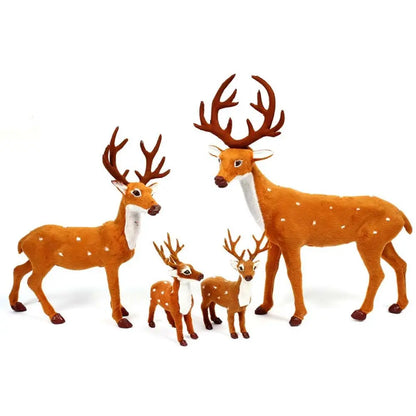 Decoração genéricas de rena de natal, estatueta de alce, lembrancinhas, escultura animal