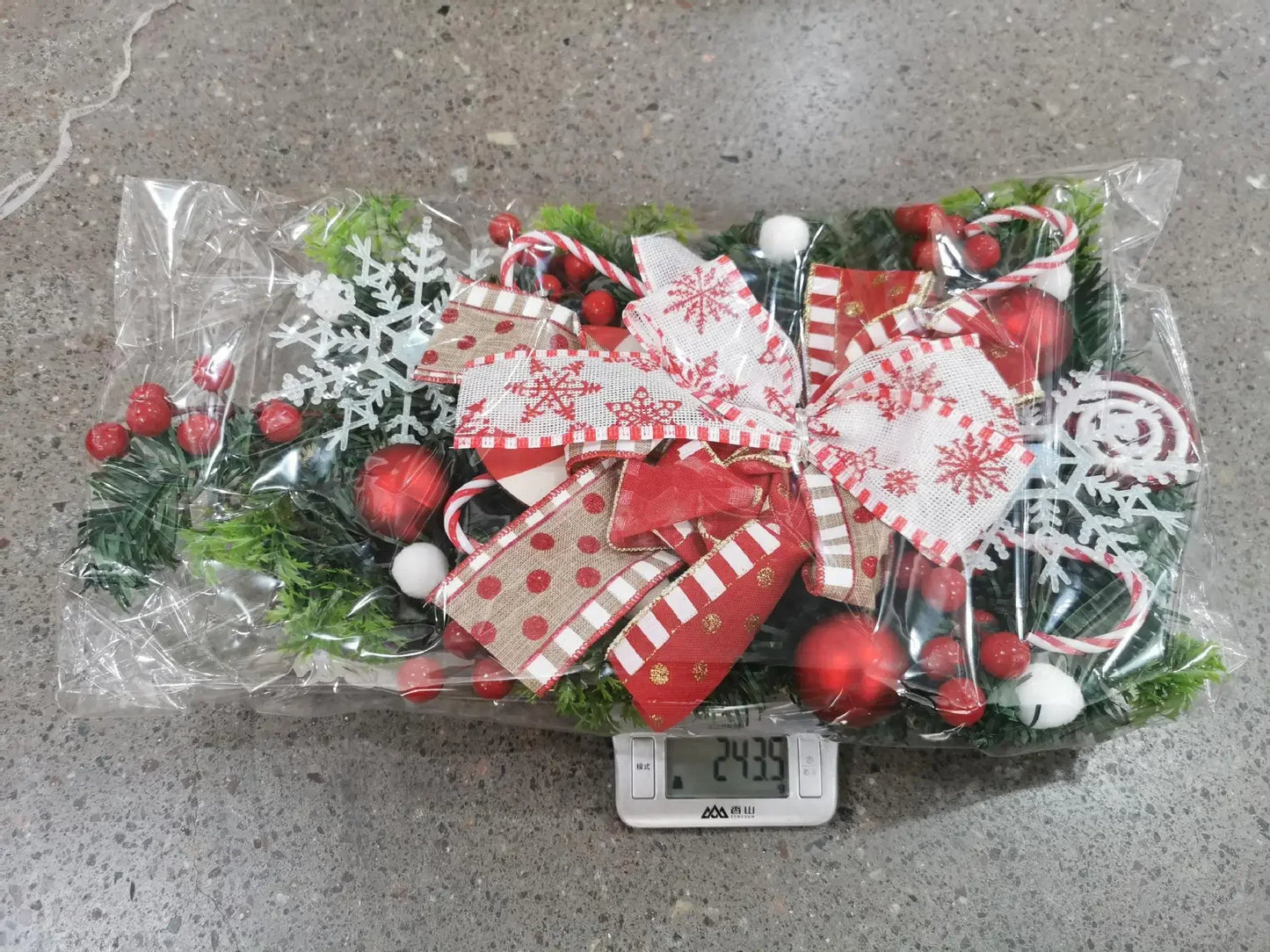 Guirlanda de bengala de doces, guirlanda de decoração de Natal