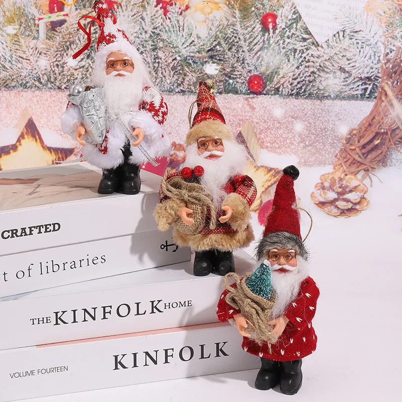 Boneca de Papai Noel, decoração grande de Natal, artesanato, árvore de Natal, ornamentos