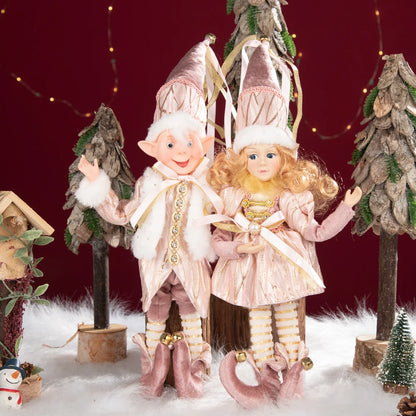 Bonecos de Elfo de Natal, 45cm Macios e Adoráveis enfeites Árvore de Natal Elfos Árvore Natal