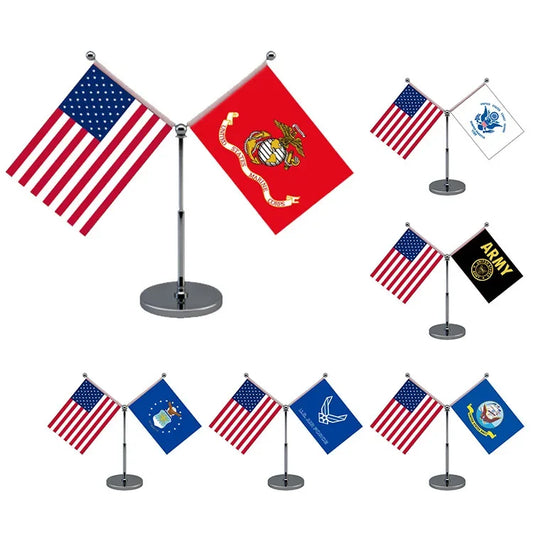 Bandeiras Militares com Suporte de Bandeira de Metal
