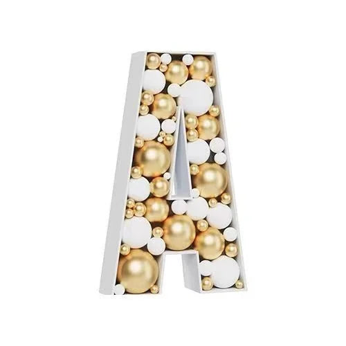 Letras Gigante Moldura para balões, moldura de mosaico de 73 cm, balões reutilizáveis