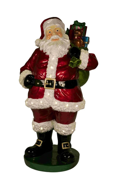 Bonecos do Quebra-Nozes – Estátua Iluminada de Soldado Quebra-Nozes de Natal LED