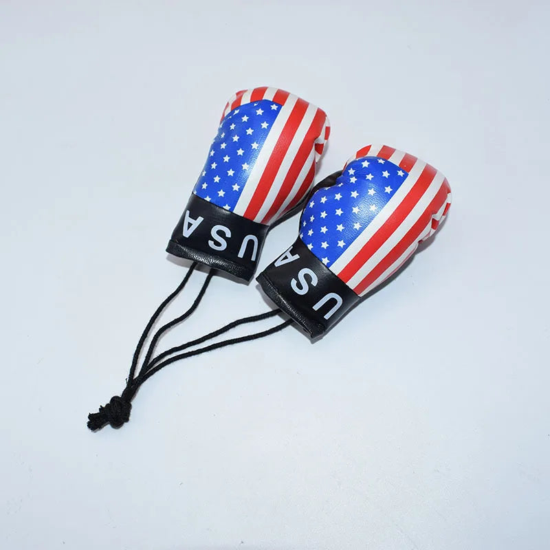 Chaveiro com a bandeira do Brasil, mini luvas de boxe, decoração versátil, acessório boxe