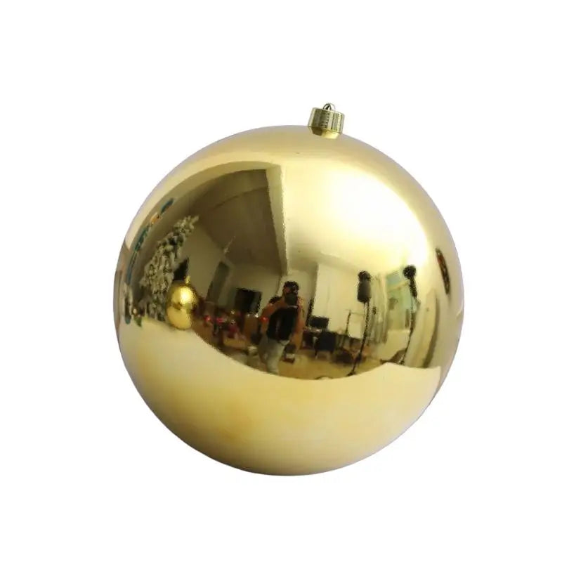 Bola Natal Brilhante para Shopping Center, Bola Decorativa Natal 40cm Brilhante