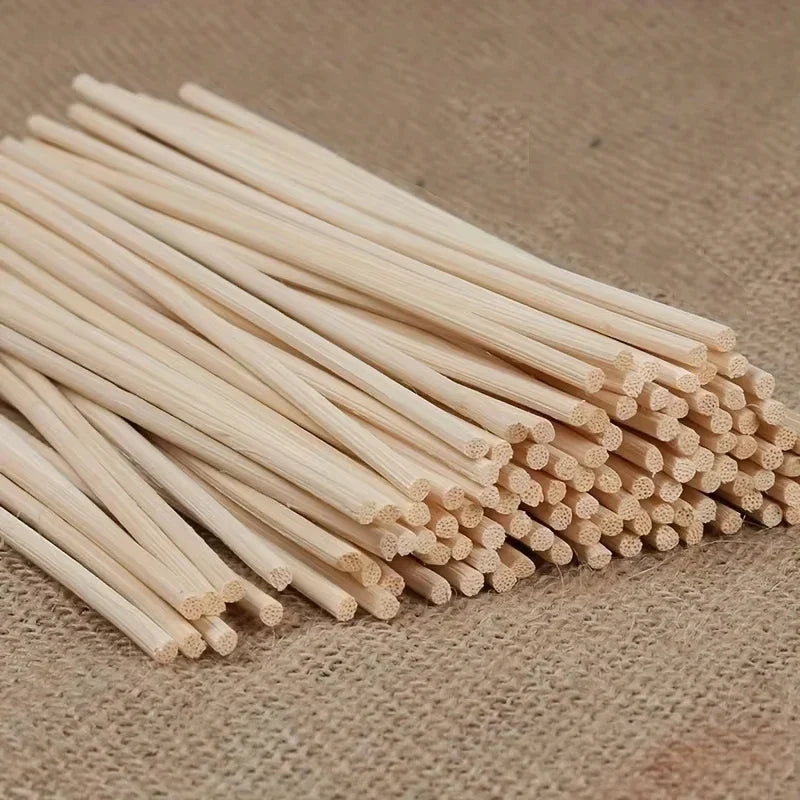 50 unidades de palitos difusores de paletes de madeira de rattan, difusor de vidro e difusor