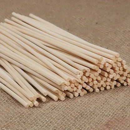 50 unidades de palitos difusores de paletes de madeira de rattan, difusor de vidro e difusor