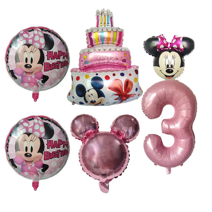 Disney Minnie Mouse Balão de alumínio redondo - (45,7 cm) 1 peça - decoração