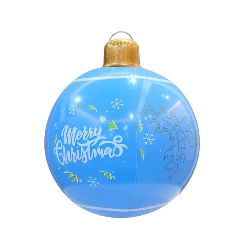 Bola Natal Inflável para Shopping Center e Bolas Natalinas Coloridas Cenários Fotográficos