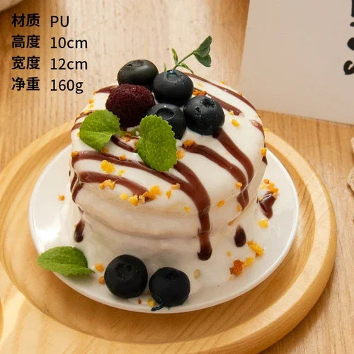 Bolo Fake 1 Peça realista modelo de cheesecake falso decoração de cozinha adereços