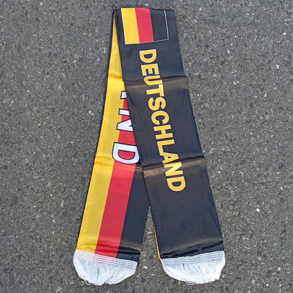 Copa do Mundo cachecol de futebol alemão da Alemanha 144 cm. comprimento por 17,78 cm