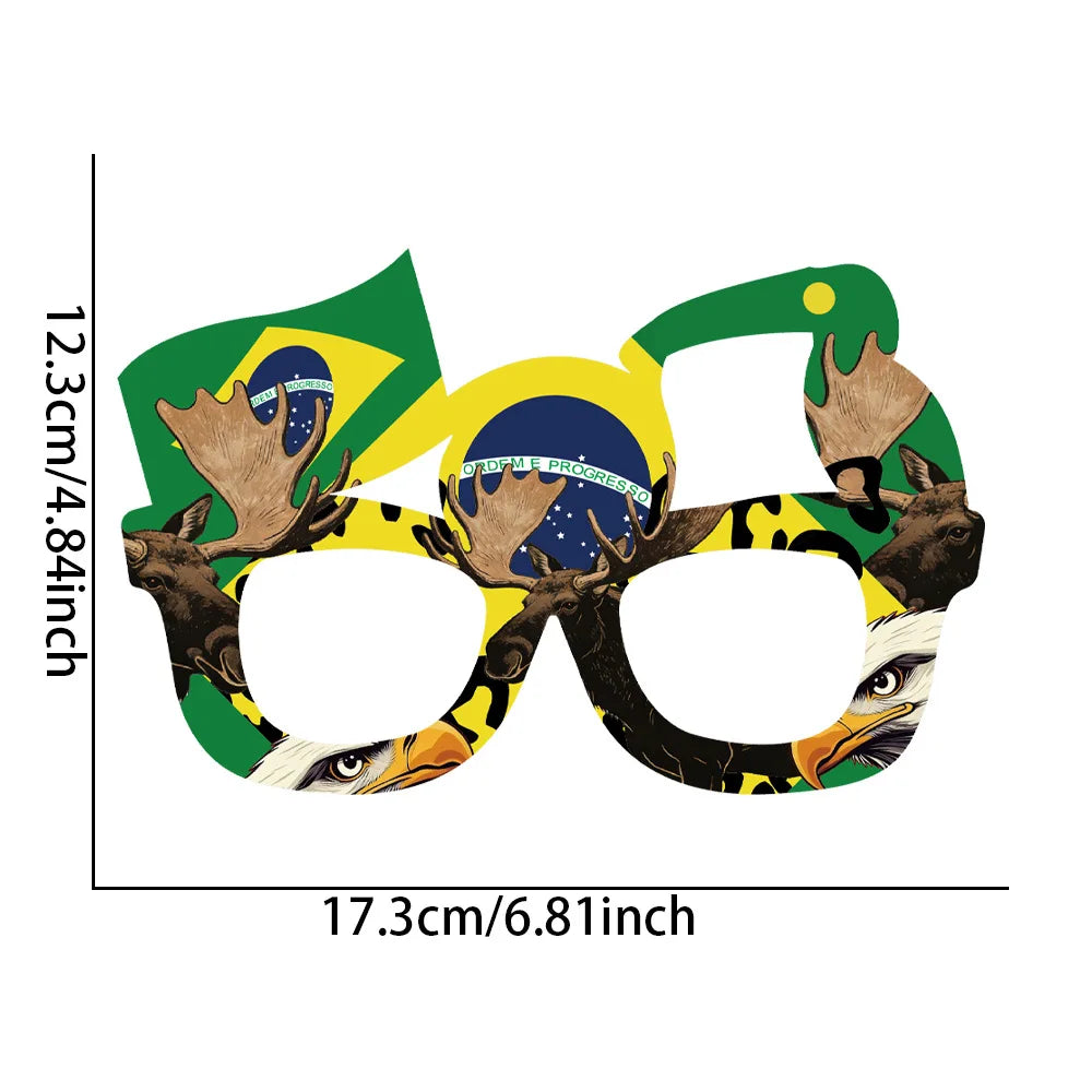 Óculos Sol Bandeira Copa do Mundo 1 Peça Decorações Para Festa Com Tema De  Futebol