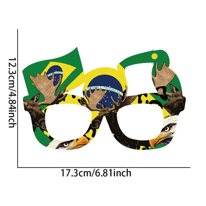 Óculos Sol Bandeira Copa do Mundo 1 Peça Decorações Para Festa Com Tema De  Futebol