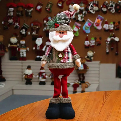 Boneco de Natal Kit Natal Trio Papai Noel Rena Decoração de Natal Boneco de Neve Chapéu