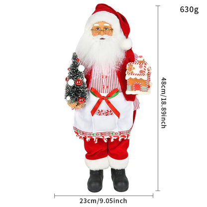 Bonecos de Natal Papai e Mamãe Noel Casal Papai Noel e Mamãe Noel Confeiteiro Gourmet