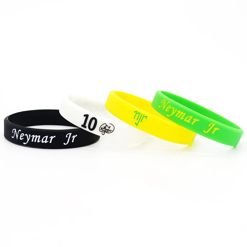 Pulseira de Copa do Mundo Pulseira esportiva silicone futebol futebol motivacional fitness