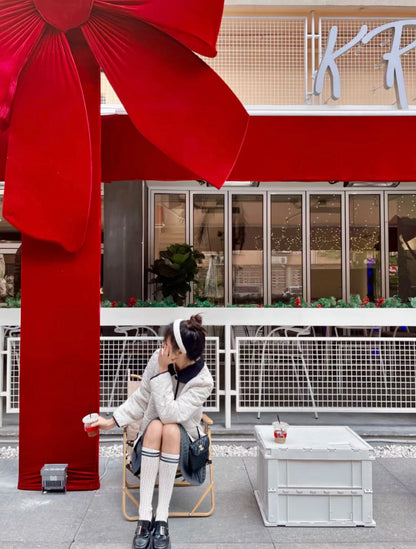 Laço gigante para inauguração