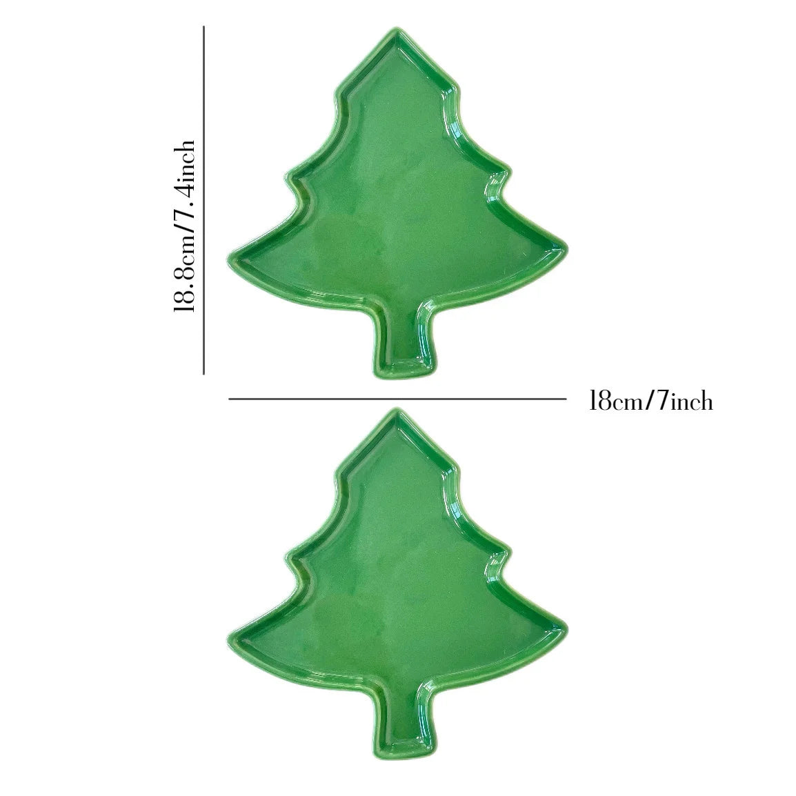 Bule de Chá em Formato de Árvore de Natal (820ml) e Bule de Porcelana Árvore de Natal Decorativo Cerâmica