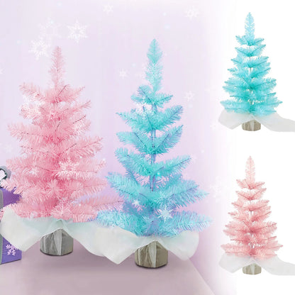 Mini Árvores de Natal Azul 45cm 1 Unidade Árvore de Natal Mini Pinheiro Natal Mini Árvores