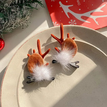 1 Par Grampos De Cabelo De Natal Grampo De Cabelo De Natal Acessórios