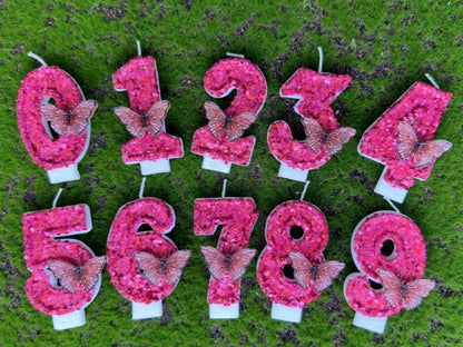 Velas com número de aniversário de 7 cm, velas de aniversário, design 3D, bolo aniversário