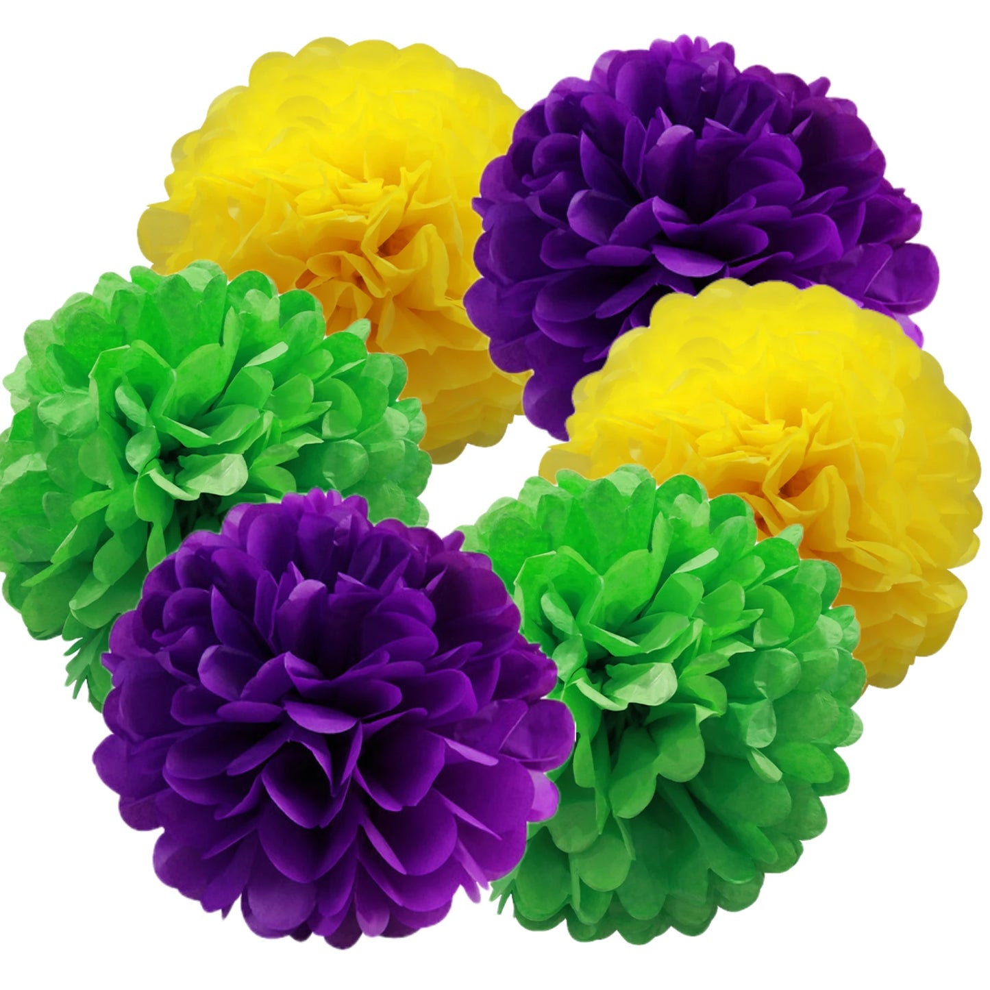 Pompom festa carnaval conjunto de decoração para Carnaval Pompom de Papel Decorativo