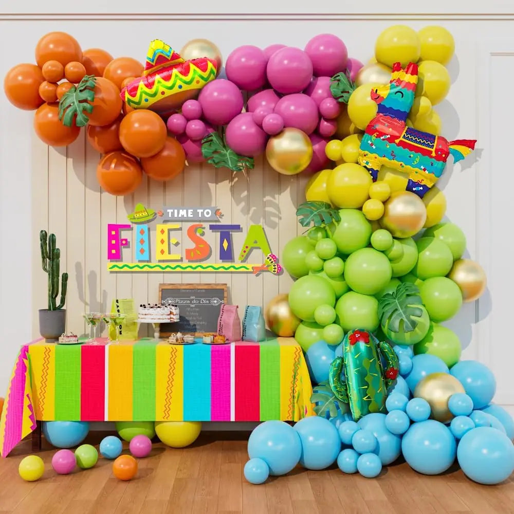 Kit de arco de guirlanda de balão adequado para torre de festa temática verão