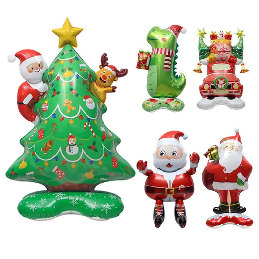 Infláveis, balões de alumínio para festa de feliz Natal balões natalinos decorativos