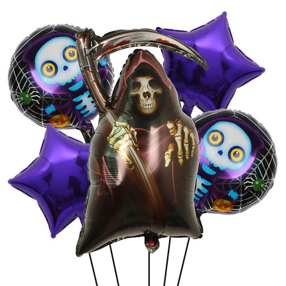 Decoração de balões de Halloween | Decoração de balão de aranha de abóbora Halloween