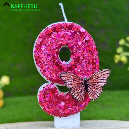 Velas com número de aniversário de 7 cm, velas de aniversário, design 3D, bolo aniversário