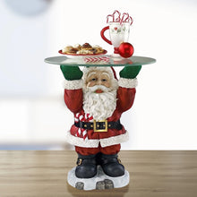 Carregar imagem no visualizador da galeria, Escultura De Bandeja De Garçom Do Papai Noel
