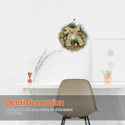 Belas Guirlanda de vime guirlanda natal para porta ano totalmente artesanal celebração