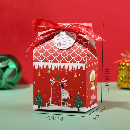 Caixa de presente, pacote com 11x7x5cm caixas de doces reutilizáveis de design diferente