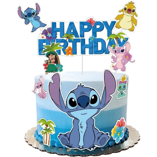 Kit Bolo Lilo Stitch Topos De Bolo decoração Festa Aniversário